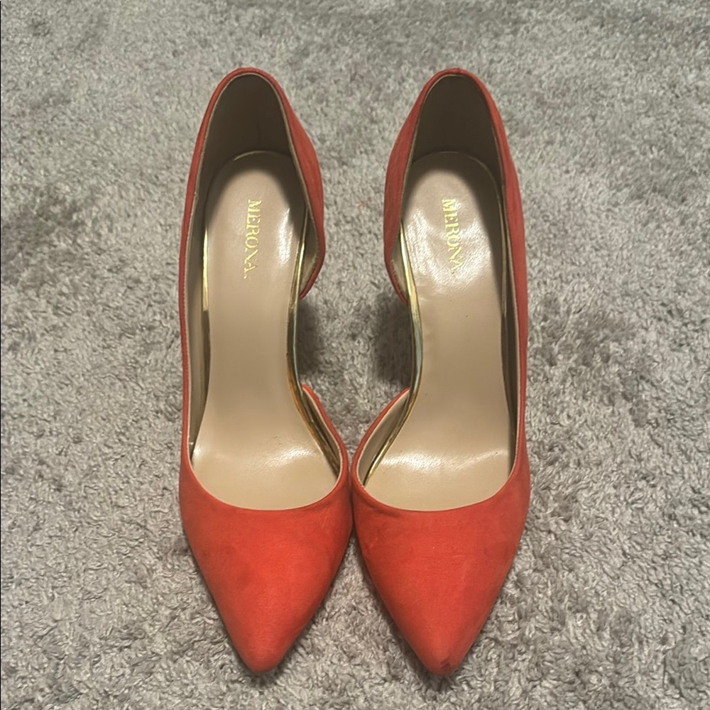 Women's Orange Merona Pumps
